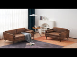 97*71*74cm 1.5 Seats Hot Stamping Cloth Surrounding Chair With Pillow Indoor Circle Chair Dark Brown 27920269