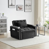1 versatile foldable sofa bed in 3 lengths, modern sofa sofa sofa velvet pull-out bed, adjustable W2564P168269