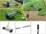 Heavy Duty Rolling Lawn Aerator,Rolling Lawn Aerator, Rotary Push Tine Spike Soil Lawn Aerator 06066024