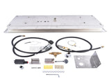 24 x 8-inch Fire Pit Pan Stainless Steel Fire Pit Burner Kit Rectangular Indoor or Outdoor 28311082