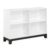White Finish 4-Shelf Bookcase Wooden Furniture 1pc B011P255287