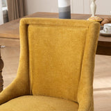 A&A Furniture,Ultra Side Dining Chair,Thickened fabric chairs with neutrally toned solid wood W1143P151495