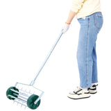 Lawn Aerator, Heavy Duty Rolling Lawn Aerator, Garden Yard Rotary Push Lawn Aeration with Steel 39005271