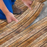 40 Pcs Wood Grain Self-Adhesive Peel And Stick Waterproof Wear Resistant Removable Floor Stickers 84562648