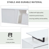 U-Can Modern, Minimalist Rectangle Extendable TV Stand, TV Cabinet with 2 Drawers and 1 Cabinet for WF311369AAK