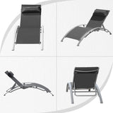 Pool Lounge Chairs Set of 2-Dark Grey W1859P321409