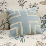 7 Piece Printed Cotton Twill Comforter Set Khaki Cal King B03597226
