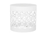 Outdoor Metal S/2 end table 73606.00WHI