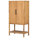 U_STYLE Sophisticated Oak Veneer Cabinet with multiple storage functions,Suitable for N711P210122A