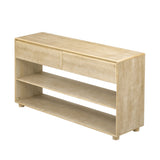 TREXM Console Table for Entryway, Vintage Entryway Table with Drawers and Shelves, Perfect Console N715P233434D