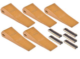 23 230 Series 230S Bucket Teeth w/ 23TF/23FP Flex Pin for Excavator 5 Piece Low Carbon Alloy Steel 10970263