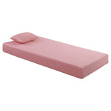 7inch Twin and Pillow Set Breathable Fabric Gel-Infused Memory Foam, Pink, B011P213350