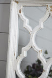 24" x 60" Distressed White Floor Mirror, Full Body Mirror for Bathroom Bedroom Living Room W2078126756