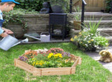 39" x 36" Screwless Hexagon Raised Garden Bed DIY Herb Planter Box for Outdoor Gardening 07387070