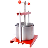 Wine Manual Press - 1.6 Gallon Stainless Steel Barrels Press Machine for Juice, Vegetable,Wine,Olive W465P197147
