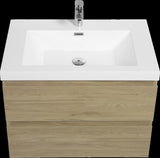 30" Floating Bathroom Vanity with Sink, Modern Wall-Mounted Bathroom Storage Vanity Cabinet with W1573P152696