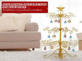 3ft Wrought Iron Christmas Tree, Metal Ornament Display Tree Stand for for Holiday Party Home Decor, 73172149