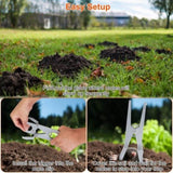 4Pack Reusable Mole Traps with Scissor Jaw Mole Killers Effective Mole Clips for Vegetable Shed 30580239
