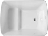 49'' Acrylic Freestanding Soaking Bathtub, Square-shape Japanese Soaking Hot Tub, Sit-In Design with W1573138021