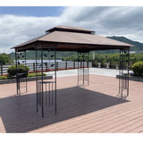 13x10 Outdoor Patio Gazebo Canopy Tent With Ventilated Double Roof And Mosquito net W41942173