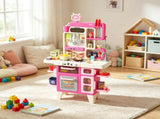 104-Piece Pretend Play Kitchen Set, Realistic Lights & Sounds, Toy Kitchen Accessories for Boys & 09990938