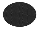 47 inch Round MDF Dining Table for 4, Modern Farmhouse Kitchen Table with Wood Strip Base, Black 49913850