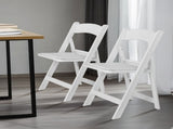 4 Pack Folding Chairs, Resin Chairs with Padded Seat, Comfortable Event Chairs 14756712