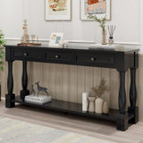 Console Table 63" Long Console Table with Drawers and Shelf for Entryway, Hallway, Living Room 84320608