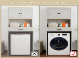 Over the Washer, Dryer and Robot Vacuum Storage Cabinet suitable for Compact Washing Machines, W1120P327070
