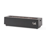 40" Outdoor 50,000 BTU Rectangular Iron Propane Fire Pit, Dark Grey 62836.00BRN-50K