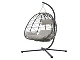 Egg Chair Stand Indoor Outdoor Swing Chair Patio Wicker Hanging Egg Chair Hanging Basket Chair 02912157
