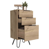 Augusta Light Dresser, Hairpin Legs, Superior Top,Three Drawers -Light Oak B20091822