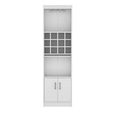 Kevil 71-Inch Tall Bar Cabinet 5-Tier Modern Bar Cabinet with Glass Holder Stemware Rack, Wine B200P188836