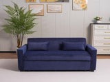Futon Sofa Bed,3-in-1 Multi-Functional Corduroy Sleeper Couch Pull-Out Bed,Adjustable Backrest and W3138P281699