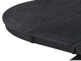 Retro Functional Extendable Dining Table with a 12" Leaf for Dining Room and Living Room 81642106