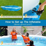 Inflatable swimming pool366*76 butterfly inflatable coil mesh pool W2710P336545