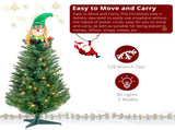 3ft 129 Branches with Santa Claus Decoration PVC Branch Iron Bracket Christmas Tree Green 57400666