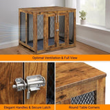 ZNTS Furniture Dog Crate with Tray for Large Dogs, Indoor Aesthetic Puppy Kennel Pet House Dog Cage with 54164521