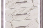 Desire Chest Marble-Patterned Drawers with LED Side Panels and Metallic Trim for Spacious, Stylish G150109087