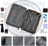 Luggage Sets 6 Piece with Duffel Bags, Hardside Expandable Suitcases with Spinner Wheels TSA Lock, 68125916