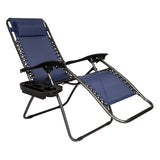 ZNTS Infinity Zero Gravity Chair Pack 2, Outdoor Lounge Patio Chairs with Pillow and Utility Tray 15690452