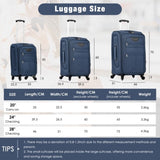 Softside Luggage Expandable 3 Piece Set Suitcase with Duffel Bag Upright Spinner Softshell N732P201004M