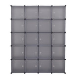 ZNTS 20 Cube Organizer Stackable Plastic Cube Storage Shelves Design Multifunctional Modular Closet 89154546