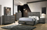 ZNTS Weathered Grey 5-Drawer Chest B062P209052