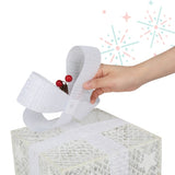 3pcs Square ABS Plastic Rack Garden Festive Decoration LED60 Light Warm White Light Cotton Thread 21852728