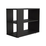 Rio Verde Side Table in Melamine with Open Storage, Wengue B128P263720