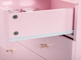 Modern Simple 5-Drawer Nighstand Dresser Pink 53636340
