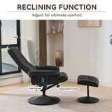 015-Recliner Chair with Ottoman - 360&deg Swivel Massage Lounge Chair with 5-Point Vibration & Heated W2636P262445