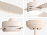 46 Inch Ceiling Fan with Lights 3 ABS Blades 6-speed DC Motor Remote Control for Living Room W934P211003
