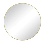 Wall Mirror 39 Inch Gold Circular Mirror Metal Framed Mirror Round Vanity Mirror Dressing Mirror, W143570512